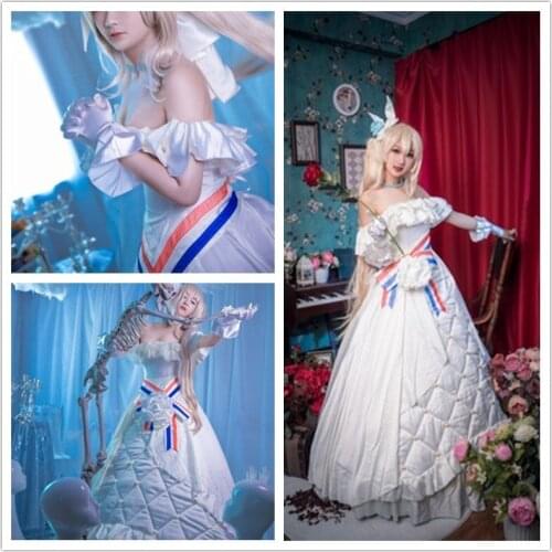FGO Fate Grand Order Rider Marie Antoinette Cosplay Costume Dress Gown Symphony Concert Dress Halloween Costumes for Women