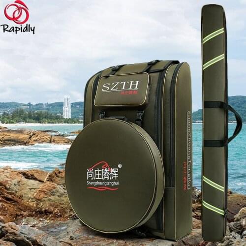 2021 Fishing Backpack Outdoor Wear-resistant Waterproof Fishing Backpack Simple Large-capacity Multi-function Backpack