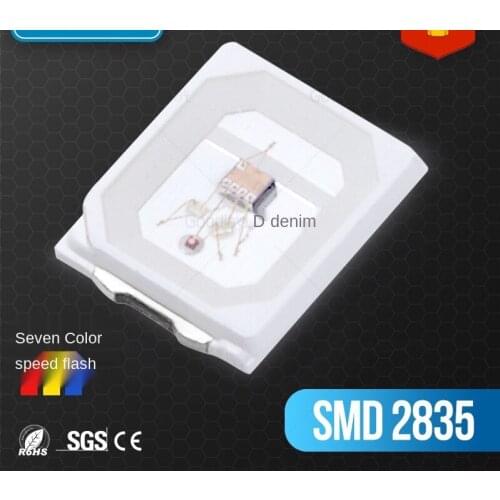 4000pcs/reel 0.06W 2835 Self-Flashing RGB 2835 Lamp Beads Slow/Fast Flash Full Color LED Lamp Bead