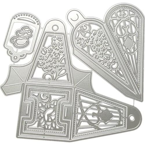 667A Christmas Tree Box Metal Cutting Dies Stencil DIY Scrapbooking Album Paper Card Template Mold Embossing Craft Decoration