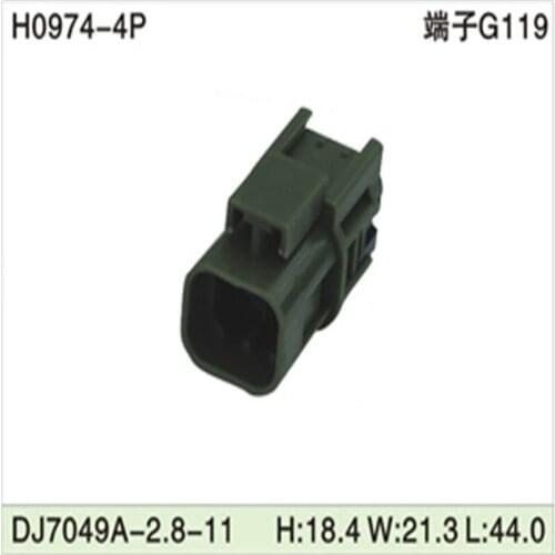 Free shipping 500pcs DJ7049A-2.8-11 4Pin 2.8mm AMP Car Electrical Wire Connectors for VW,BMW,Audi,Toyota,NISSAN AND other