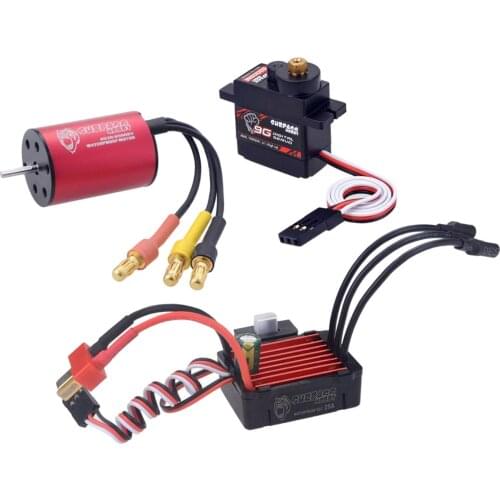 Brushless Motor with 25A ESC Servo Gear for RC Car Model