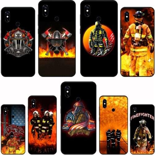 Firefighter Heroes Fireman Phone Case For Xiaomi Mi A1 A2 5 6 6PLUS 8 9 SE Lite MIX 2 2S MAX 2 3 Pocophone F1