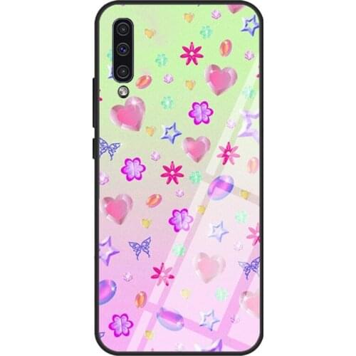 Jewel For Samsung A21S A20e A10 A20 A30 A50 A70 A31 A51 A71 A12 A52 A72 A32 Tempered Glass Case