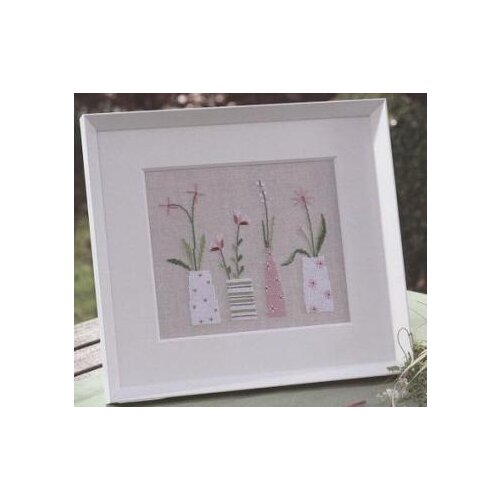 Four Flowers DIY Craft Stitch Cross Stitch Cotton Fabric Needlework Embroidery Crafts Counted Cross-Stitching Kit