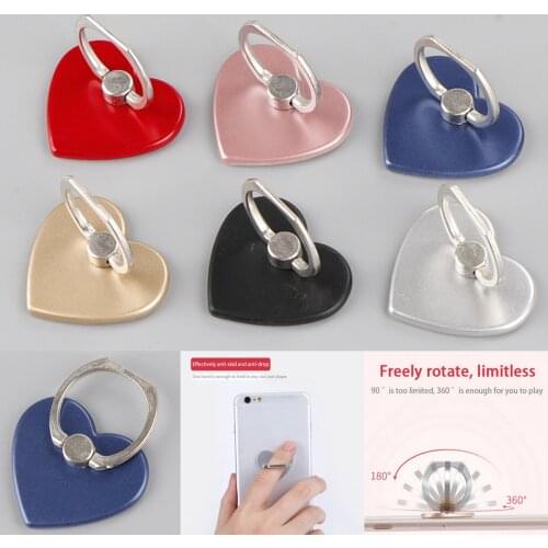 360 Degree Love Heart Phone Holder Degree Holder For Phone Ring Handset Bracket For Desktop Tablet For Samsung Huawei Xiaomi