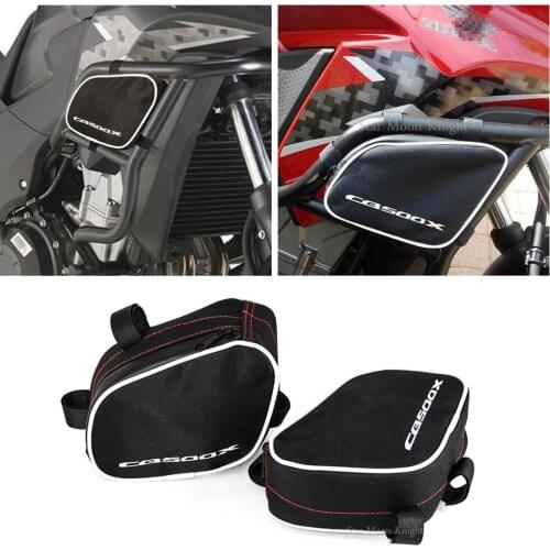 For HONDA CB500X CB 500 X Motorcycle frame anti-collision strip waterproof bag bumper repair tool bag 2013-2018