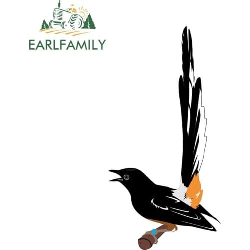 EARLFAMILY 13cm x 6.9cm for Vector Burung Murai Batu Decal Car Assessoires Stickers Scratch-Proof Auto Trunk Bumper Car Styling