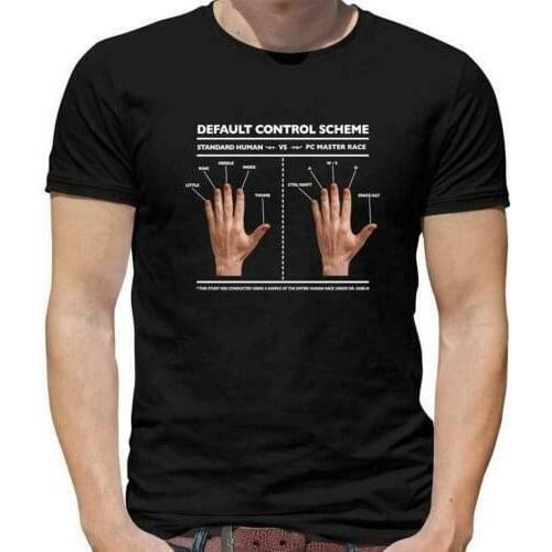 Pc master race hand t-shirt-player-game - maniac-computer-game