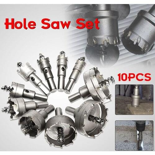HSS Drill Bit Set Steel Carbide Tipped Drill Bits Hole Opener for Glass Wood Metal Working In Stock