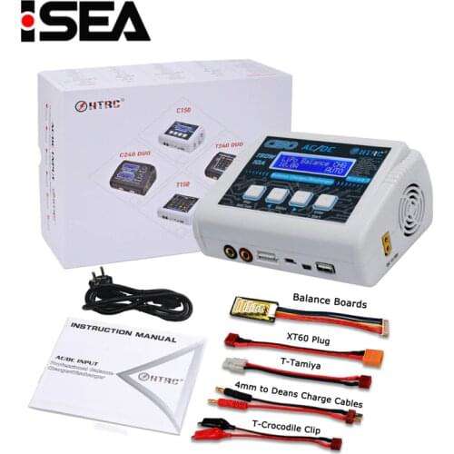 HTRC C150 lipo charger AC/DC 150W 10A RC Battery Balance Smart Charger for LiPo LiHV LiFe Lilon NiCd NiMh Pb battery discharger