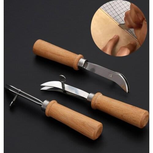 Leather Tools Adjustable Cutter DIY Handmade Leather Crimper Slotting and Grooving Device Edge Holder Leathercraft Cutting