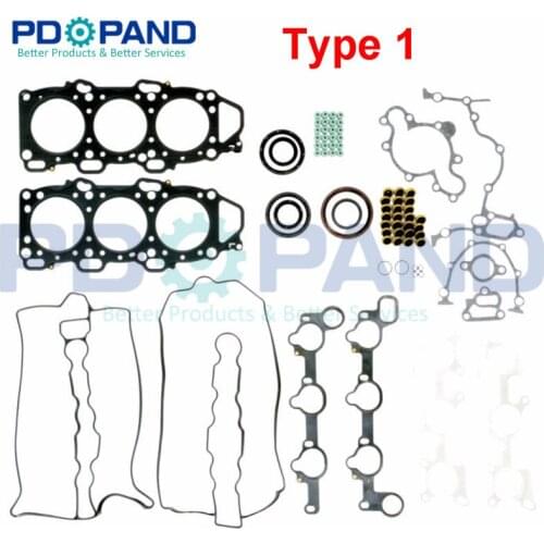 Engine Rebuilding Gasket Kit 8DHW-10-271 for Mazda LUCE III HC MPV I/LV 929 IV HD 3.0 V6 24V 2954cc
