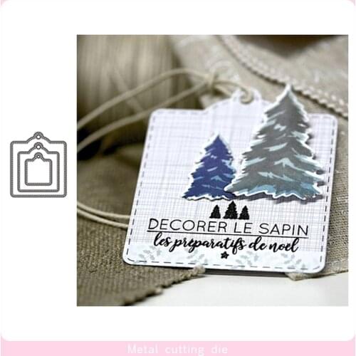 Round and square labels Metal Cutting Dies for DIY Scrapbooking Photo Album Decorative Embossing Paper Card Crafts Die Cut 2019