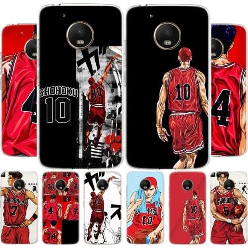 Comic Slam dunk Sakuragi Slam Dunk Phone Case For Motoralo Moto G8 G7 G6 G5 E6 E5 E4 S PLUS PLAY POWER OneMacro Cover Coque soft