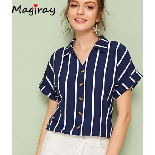 Magiray Women's Striped Shirts