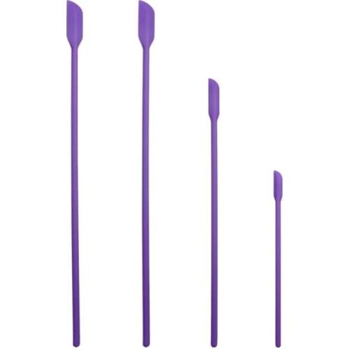 Mini Long 4PCS Kitchen Universal Spatula Heat Resistant Integrate Handle Silicone Spoon Scraper Ice Cream Cake Kitchen Utensil