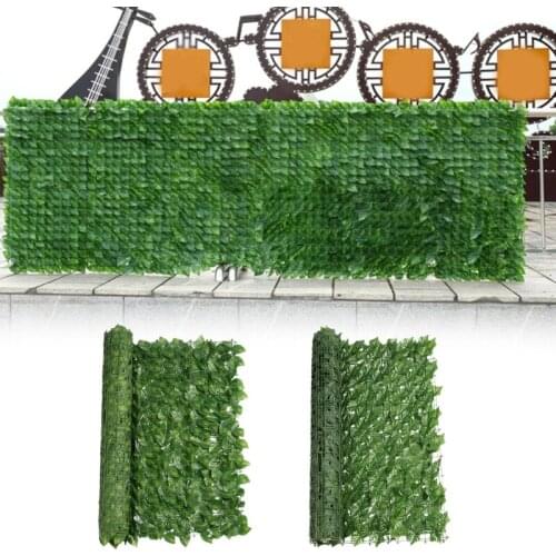 2021 New 50x300cm Encrypted Artificial Hedge Simulation Green Plants Privacy Fence Roll Screening Wall Cover Decoration