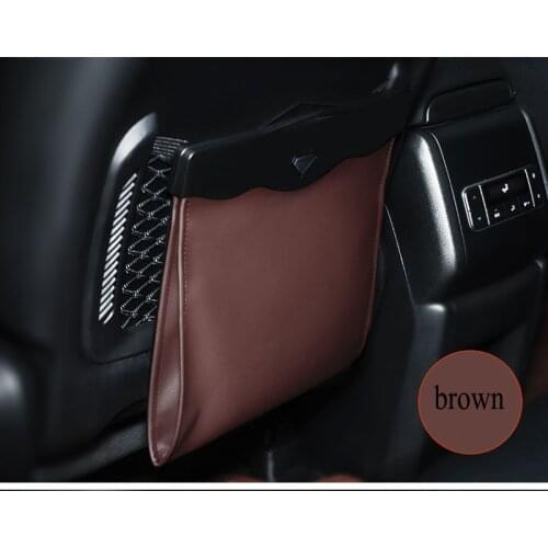 Car Seat Back Organizer PU Leather Garbage Storage Bag Car Organizer Accessories for Kia Rio OPTIMA SPORTAGE CEE'D CEED SOUL
