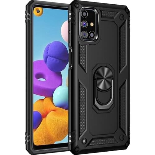 For Samsung Galaxy M31s Case Armor Military Drop Protective Case for Samsung Galaxy M31s A 31s Shockproof Ring Holder Cover