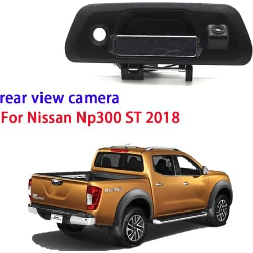 Car Trunk Handle Rear View Reverse Back Up Parking Camera Night Vision Waterproof For Nissan Np300 ST 2018 high quality