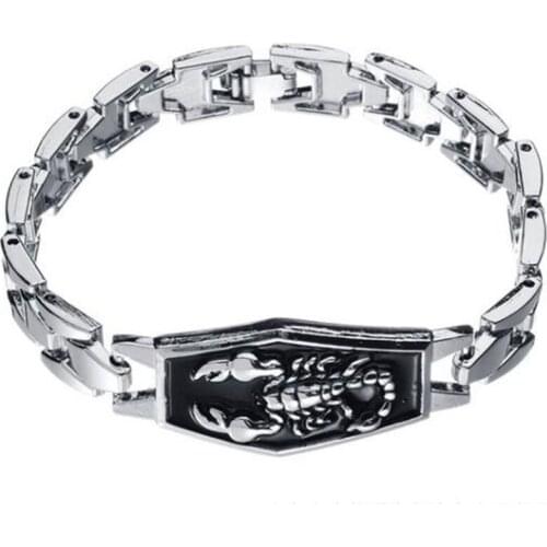 Scorpio Mens Bracelet Fashion Hip Hop Punk Personality Bracelet Fashion Party Jewelry Gift 2021 Bracelet Trend