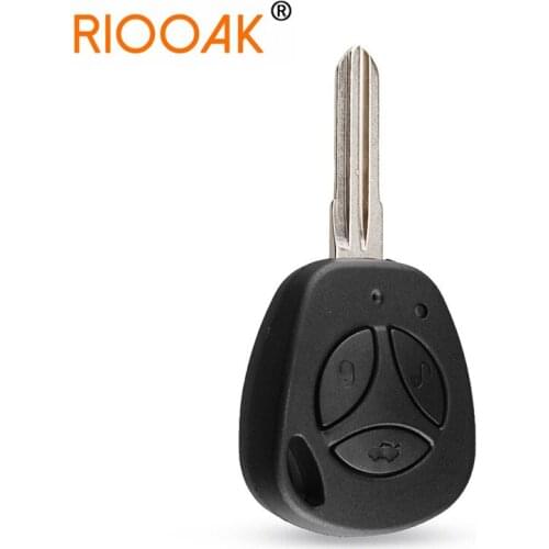 3 Buttons Replacement Car Key Shell Uncut Auto Blank Remote Key Case Cover Fob For Lada