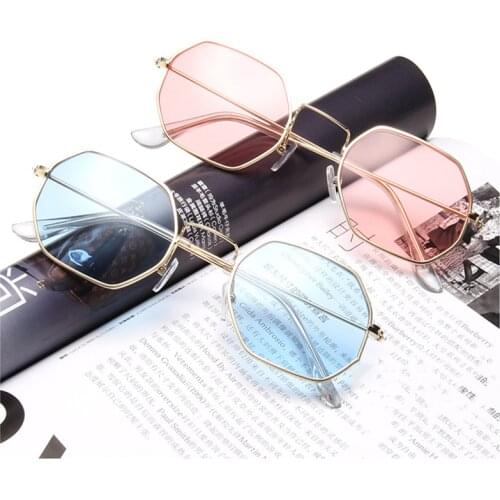 1PC Hexagon Sunglasses Women Retro Brand Designer Classic Sun Glasses for WomenLuxury Ladies Sunglasses Mirror Female Oculos