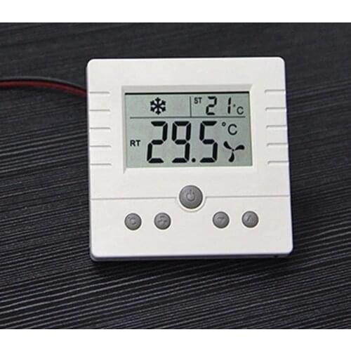 AC220V fan coil thermostat, cooling and heating thermostat work with 3 speed fan