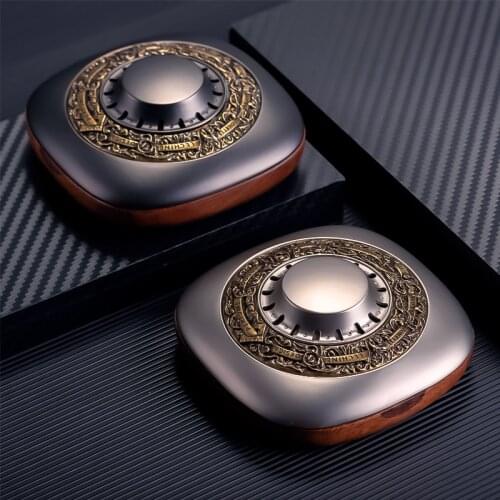 Unique Design Car Perfume Metal + Wood Auto Car Air freshener Luxury Vintage Good Smell Car Ornament Fragrance Business Gift