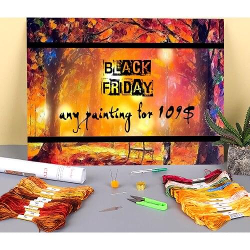 Choose Your Painting Printed 11CT Cross Stitch DIY Embroidery Set DMC Threads Hobby Craft Sewing Needlework Gift For Different