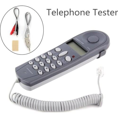 1 Set Telephone Phone Butt Test Tester Lineman Tool Network Cable Set Professional Device C019 Check FOR Telephone Line Fault