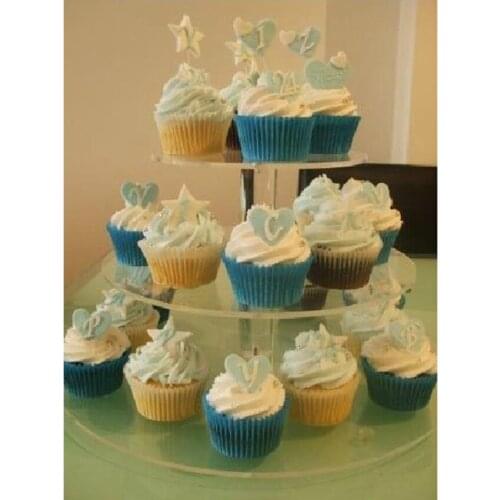 3 Tier Cake Holder Round Acrylic Cupcake Cake Stand Assemble and Disassemble Wedding Birthday Cake Stand Holder