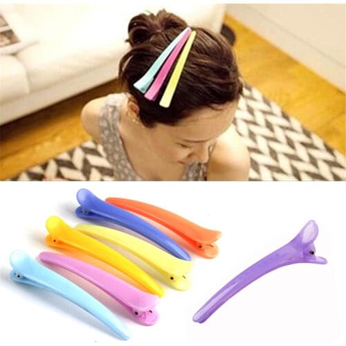 5Pcs Dedicated Hairpins Salon Section Grip Hair Clips Hairdressing Styling Tool Plastic Barrette Hairclip Braiding Hair Pins