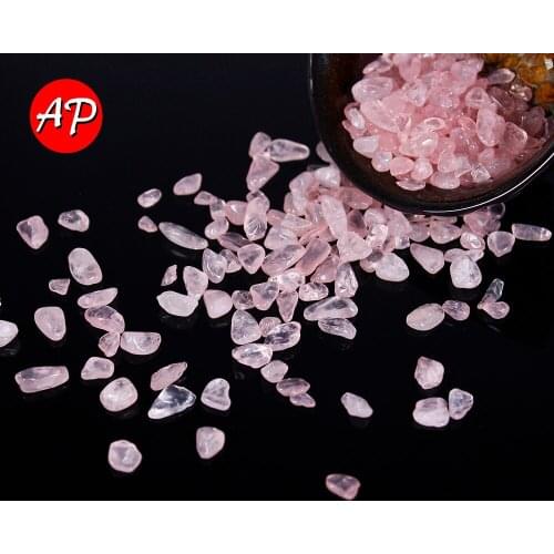 50g Natural Crystal Gravel Specimen Rose Quartz Amethyst Healing Stone Home Decoration Aquarium Rock Mineral