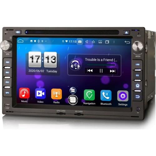 7" Android 10.0 OS Car DVD Multimedia GPS Radio System Player for Volkswagen Bora 1998-2006 Polo 1999-2008 Citi Chico 2004-2009