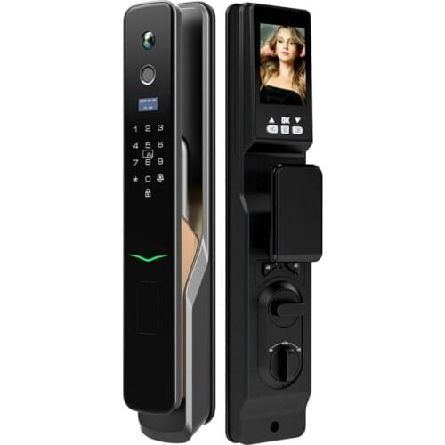 Automatic Lock Fingerprint Smart Door Lock For Home Apartment Office Passcode Card Locks Lithium Battery New