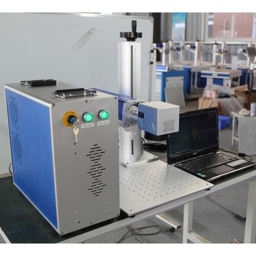 Efficient JPT RAYCUS IPG 20W 30W 50W color mini portable fiber laser marking machine for jewelry,metal,bearingwatche,ring