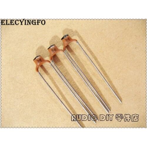10PCS/50PCS STCO 2.2pF 63V 63V2.2pF 0.25pF NP0 silver film ceramic capacitor Old Stock
