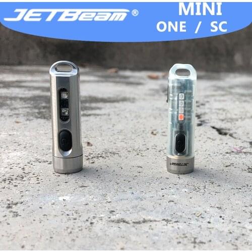 Jetbeam MINI ONE Flashlight Five Colors Multi-purpose EDC Light Type-C USB Portable Ultraviolet Key-chain Torch MINI flashlight