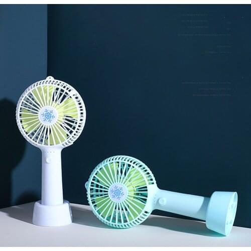 Mini Fan Portable Handheld USB Charging Fan Student Desktop Office Fan Summer Heat Dissipation Cool Travel Hand-cranked Fan