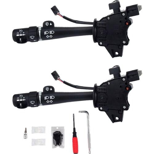 Cruise Control Turn Signal Multi-Function Switch Replaces 12450067 D6299A SW3792 for Chevy for GMC Sierra 2003-2006 and More