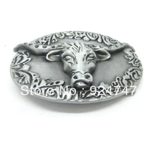 Native America Bull Belt Buckle