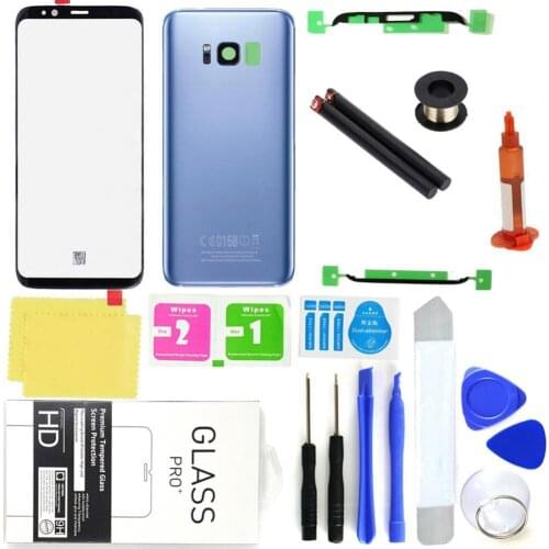 Outer Front Digitizer Touch Screen Back Glass Replacement Tools Phone Front Glass UV Glue Set For Samsung Galaxy S8 /S8 Plus