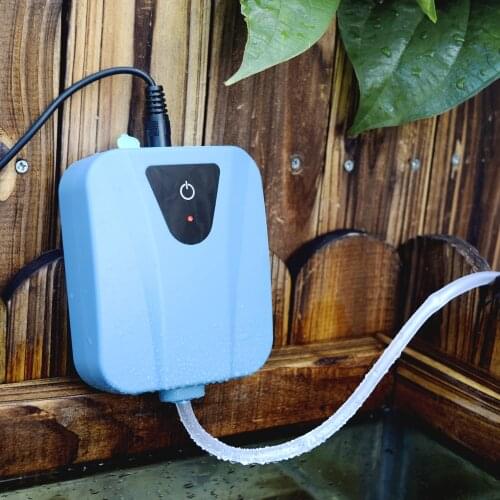 Air Pump Aquarium Solar Powered/DC Charging Oxygenator Water Oxygen Pump Pond Aerator Fish Aquatic Pet Supplies Aquarium Airpump