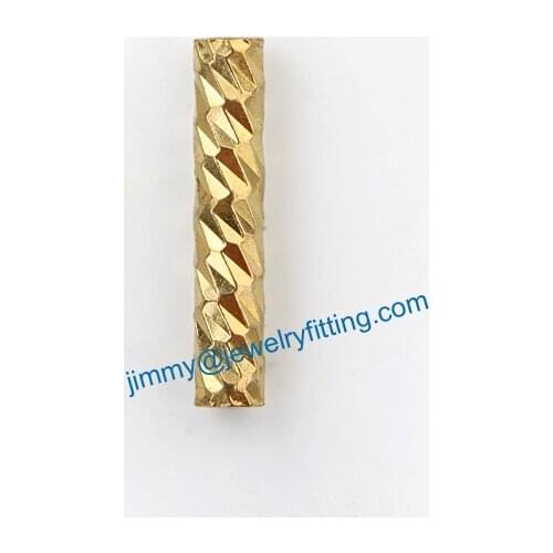 Jewelry findings Brass metal tube beads spacer beads Carved tube Beads for jewelry making 2*10*0.25mm