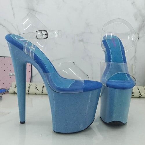 Leecabe 8Inch/20cm Womens Platform party High Heels Shoes Pole Dancing Shoes