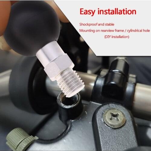 1'' Ball Base M8 X 1.25 Male Thread Mount | Motorcycle Motorbike For Moun Phone Holder