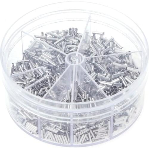 1900 Pcs Copper Crimp Wire Linker Cord End Terminals Electrical Set 0.5-2.5mm