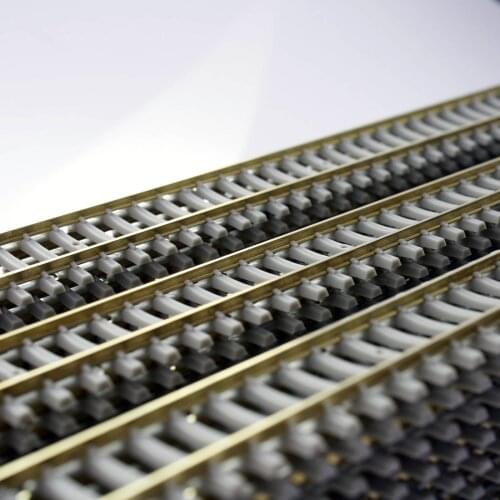 5Pcs/10pcs 50cm 1:87 Scale Bendable Concrete Sleeper Train Track Decor Ho Scale Model Train Accessories